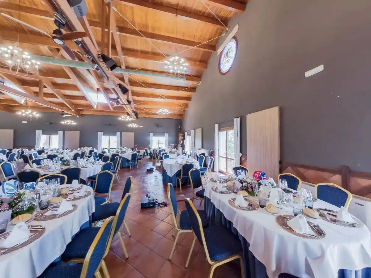 Imagen 360 de la Sala Tempranillo en Villa Lucía, un ejemplo de salón privado para eventos corporativos.